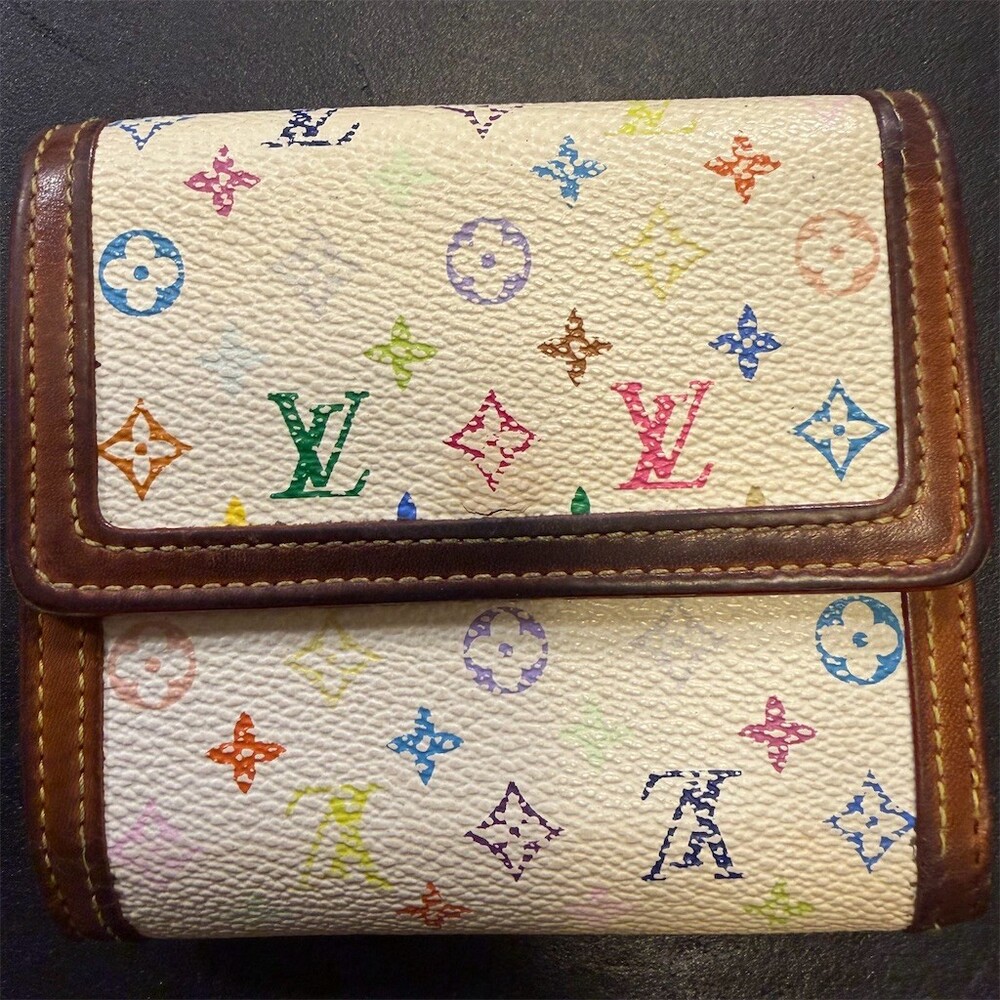 Louis Vuitton Murakami Monogram Multicolor Double Snap Wallet - Picture 2 of 8